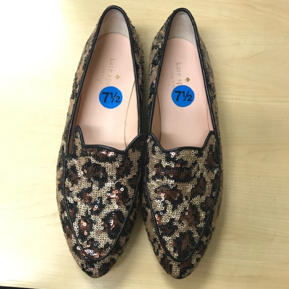 Kate Spade Sequin Cat Loafers